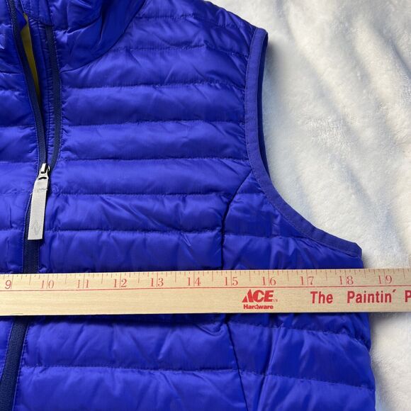Eddie Bauer Womens Travex 700 Down Fill Puffer Vest Purple/Blue Packable Zip Sm - Picture 7 of 8